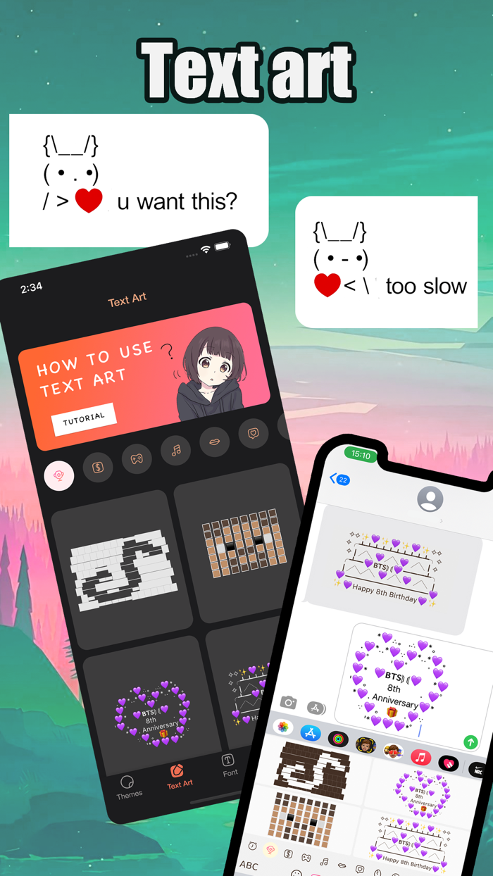 Emoji keyboard-ThemesFonts