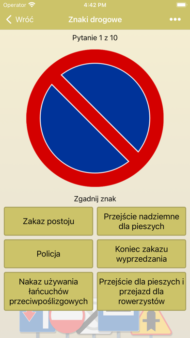 Znaki drogowe w Polsce: Gra Screenshot