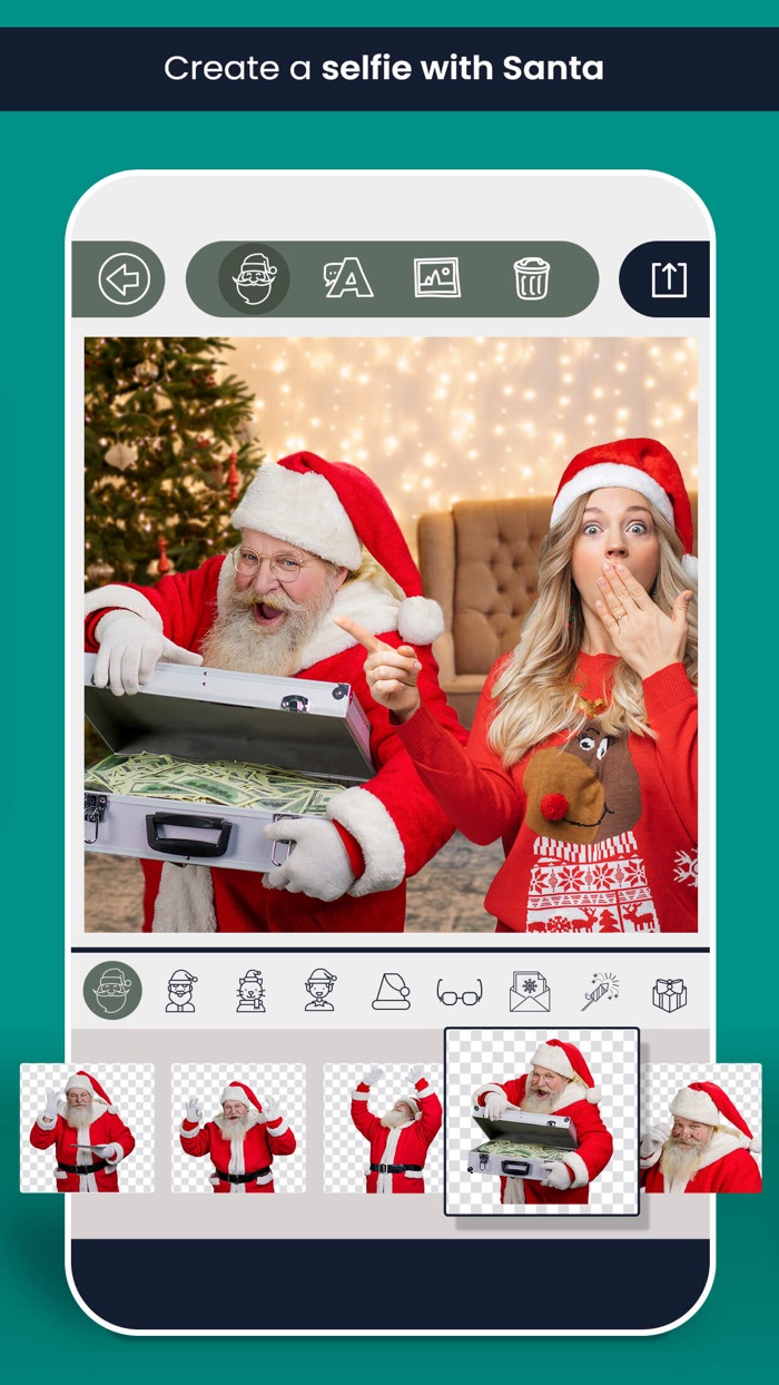 My christmas selfie with santa