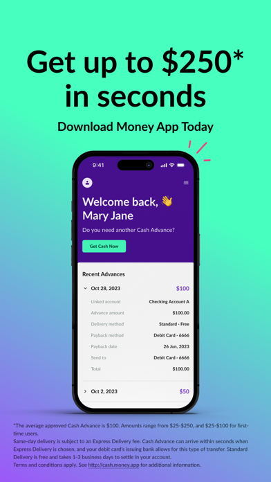 Money App - Cash Advance Screenshot