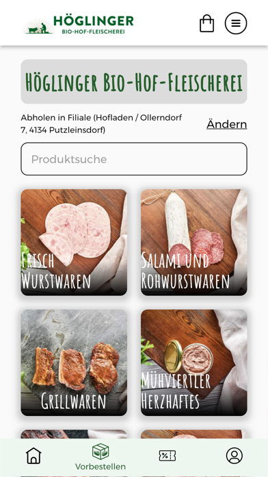 Metzgerei Höglinger Screenshot
