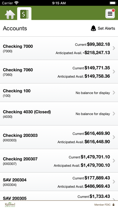 Kirkwood Bank & Trust Business Screenshot