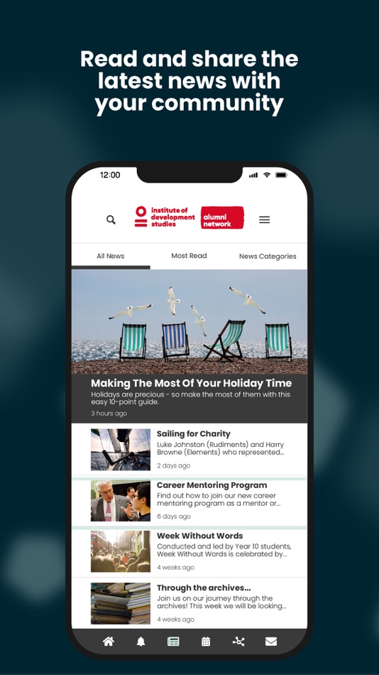 #2. IDS Alumni Network App (iOS) 由: Toucan Tech