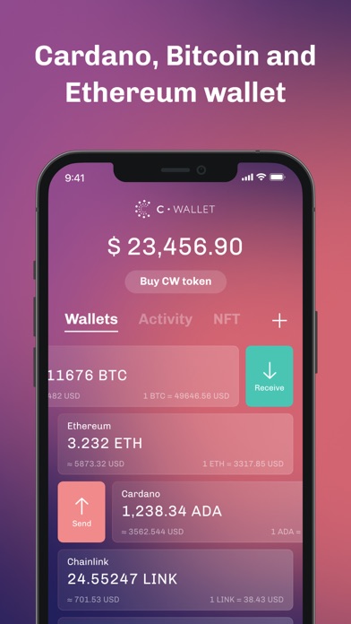 Screenshot #1 pour CWallet - ADA Crypto Wallet