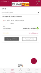 BHIM PNB screenshot