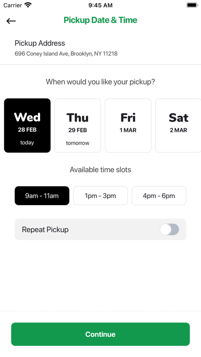 CleanBlink Laundry Services Screenshot