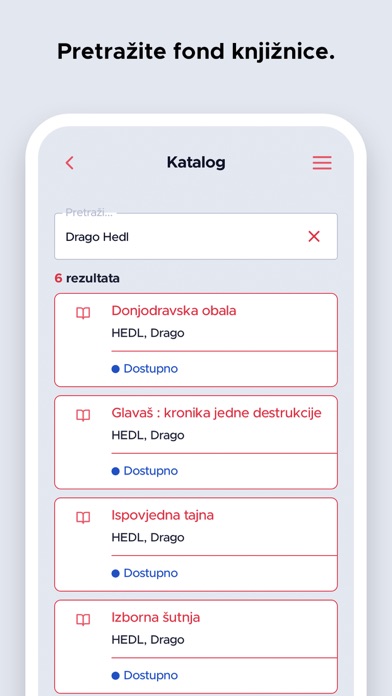 Gradska knjižnica Križevci Screenshot