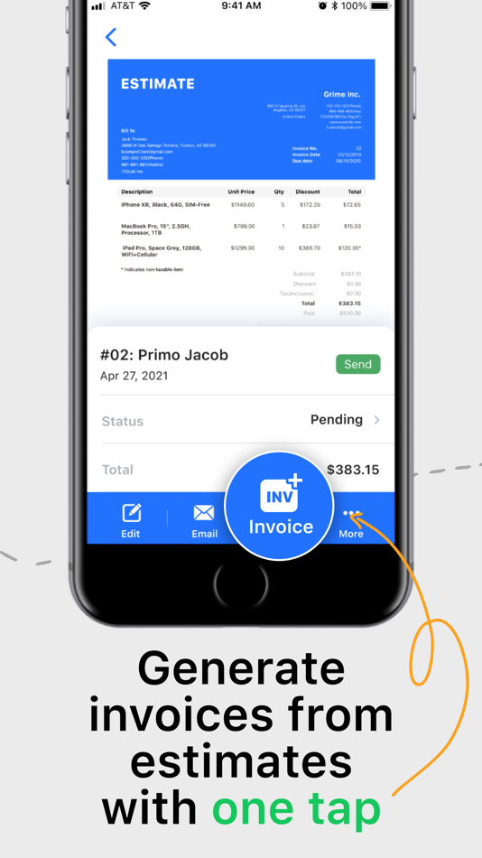 #2. Invoice App: Estimate Maker (iOS) 由: HYPEREACT LIMITED