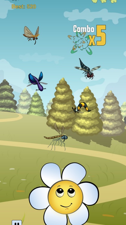 Crazy Bugs: Protect the Flower