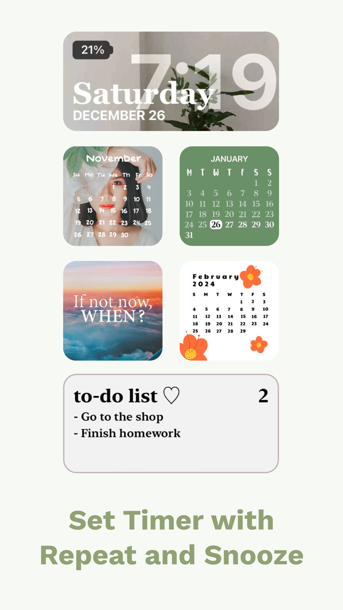 Widget Kit - Date, Time Widget