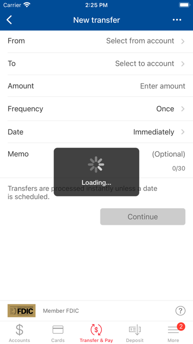 e-FNB Mobile Banking Screenshot