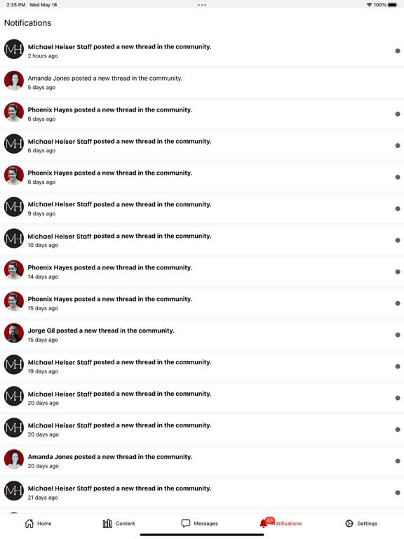 DrMSH Community iPad screenshot 1 - Lifestyle app