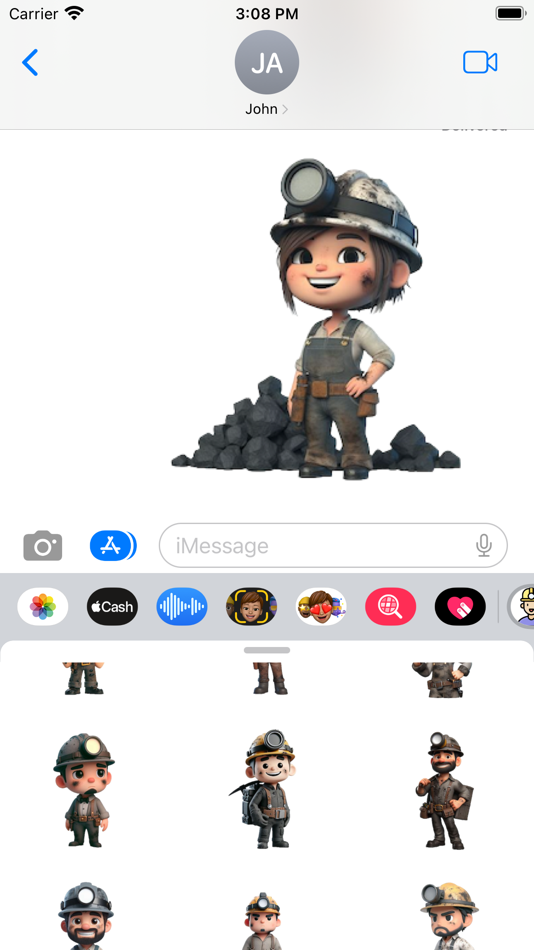 #5. Miner Stickers (iOS) By: Paul Scott