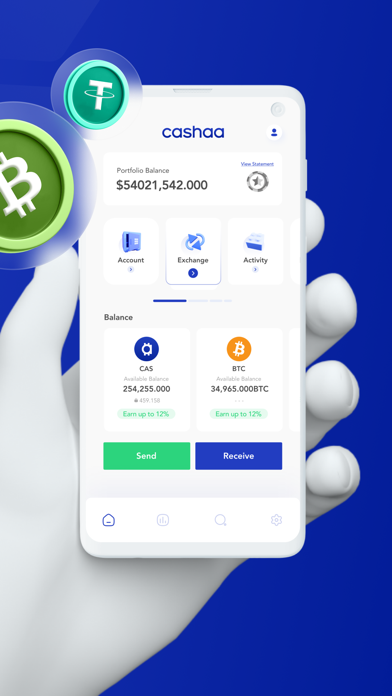 Cashaa: Buy & Earn crypto Screenshot