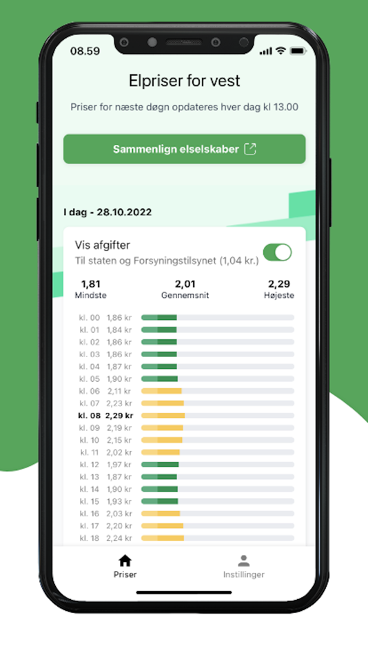 #4. Elberegner (iOS) 由: https://elberegner.dk/