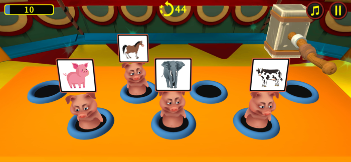 Whack A Pig French Vocab Game