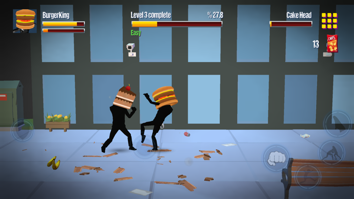 Stickman Street Food Fighter