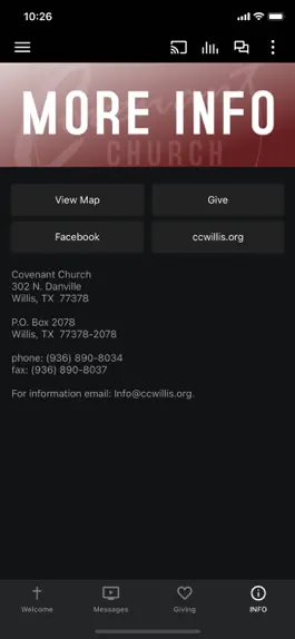 Game screenshot Covenant Church Willis hack