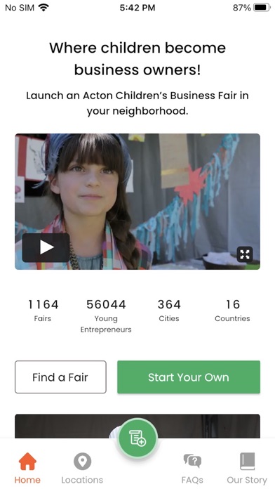 Children’s Business Fair Screenshot