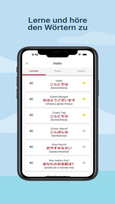 Lerne Japanisch Screenshot