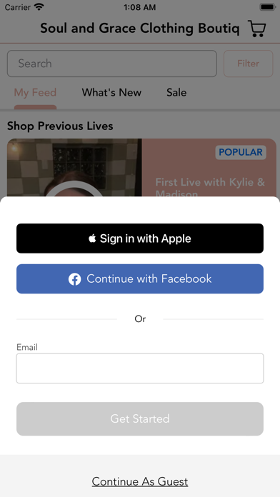 Soul and Grace Clothing Boutiq Screenshot