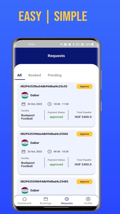B2Play Services Provider Screenshot