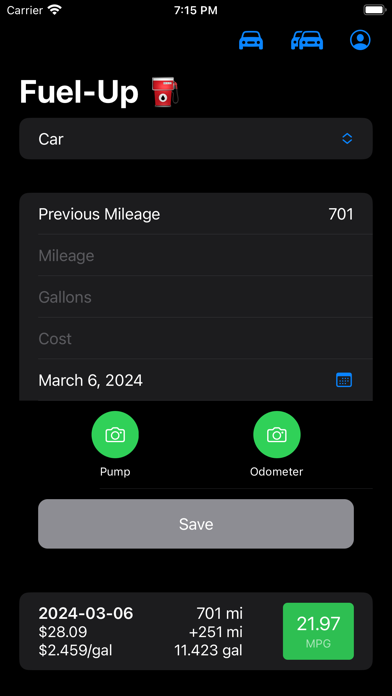 Screenshot 3 of Fuel Pup App