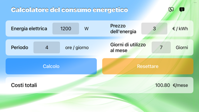 EnergeticoCalcolatore Screenshot