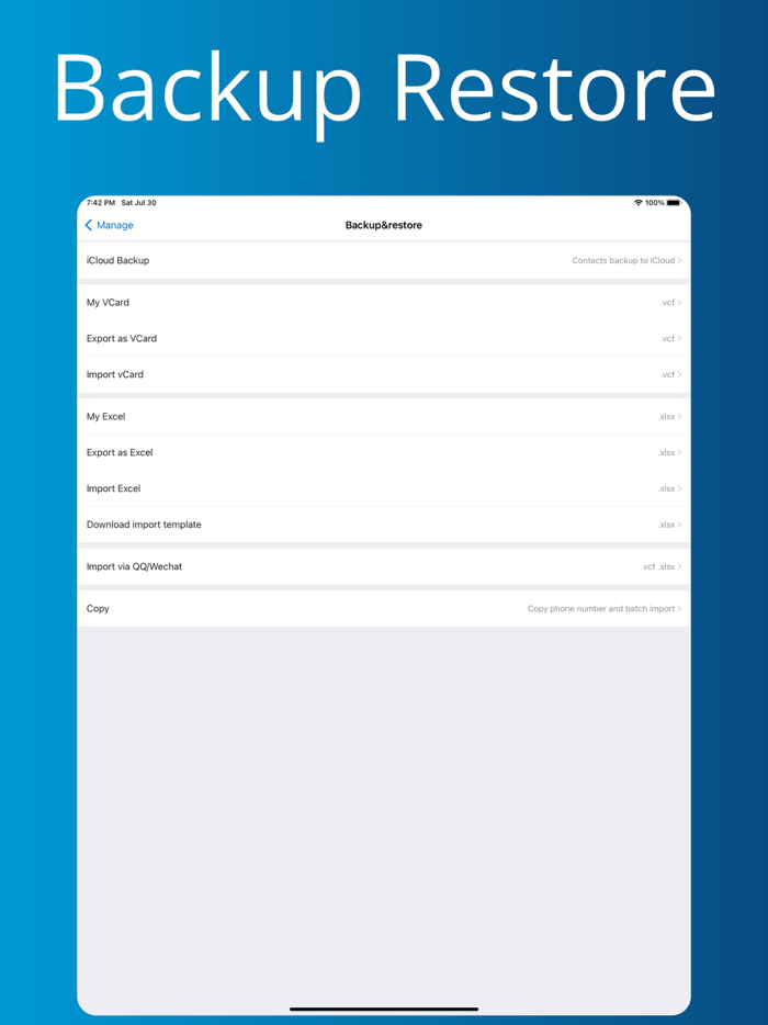 Contacts Master - batch manage