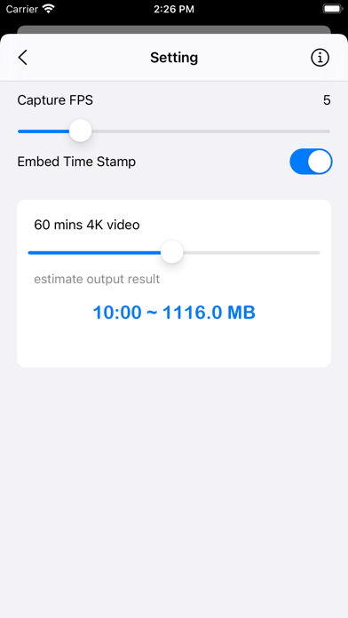 Screenshot 4 of Time Lapse Clip App
