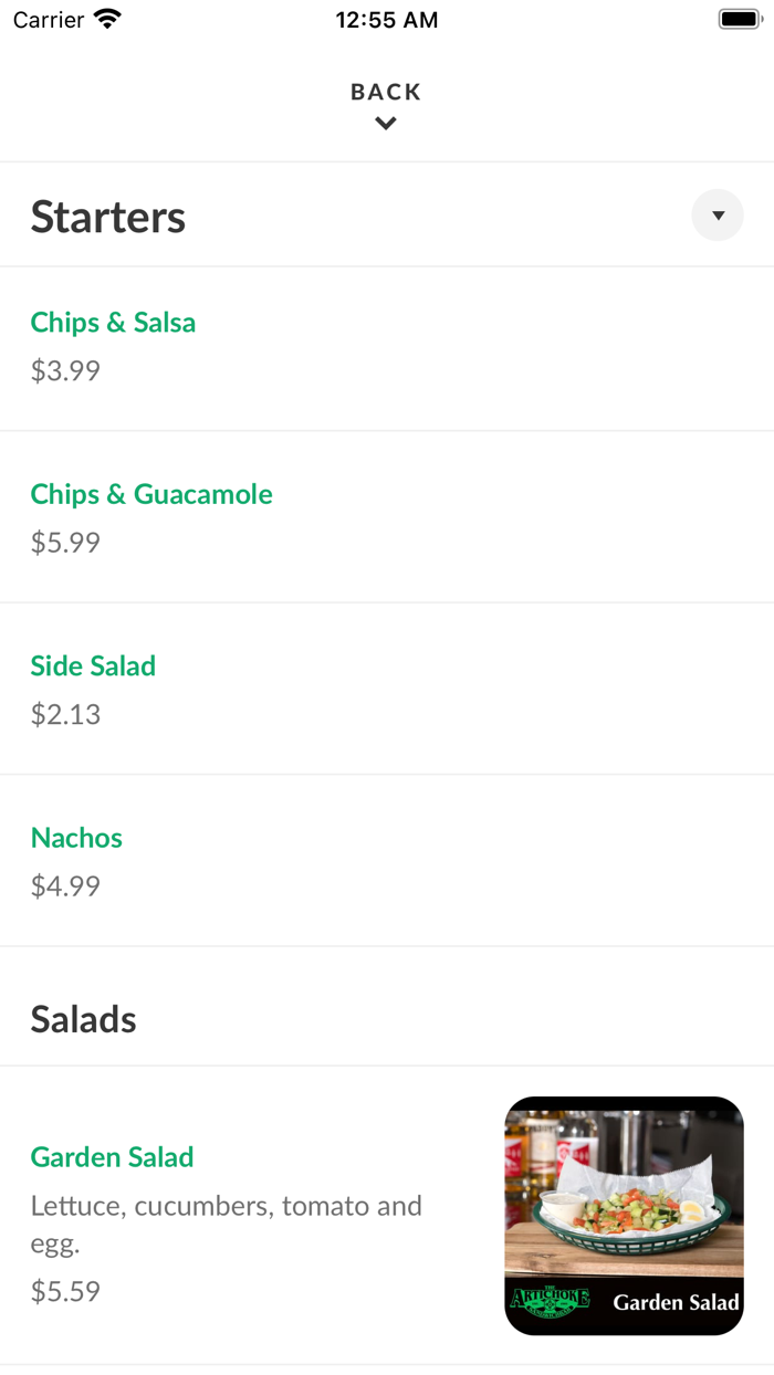 Artichoke Sandwich Bar