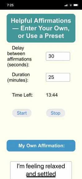 Game screenshot Helpful Affirmations mod apk
