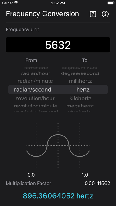 Frequency Conversion Screenshot