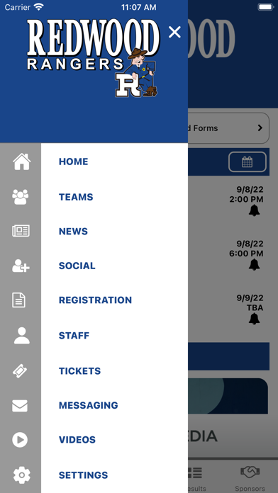 Redwood Rangers Athletics Screenshot