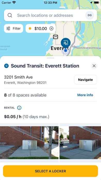BikeLink Bike Parking Screenshot