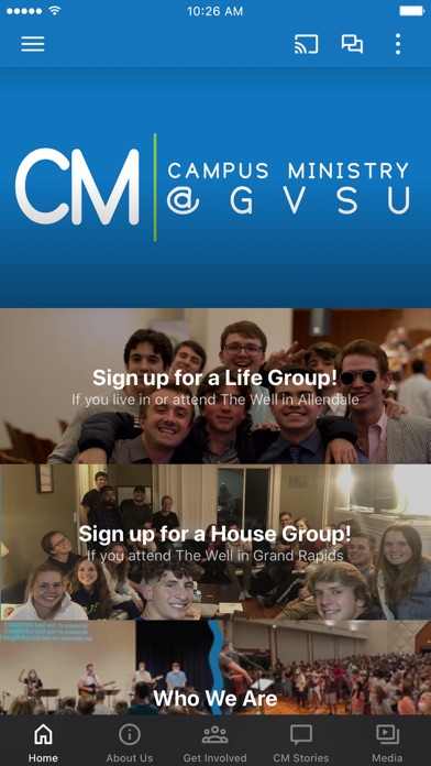 Campus Ministry @ GVSU Screenshot