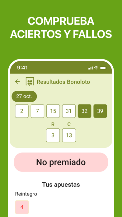 BONOLOTO Escaner y Resultados Screenshot