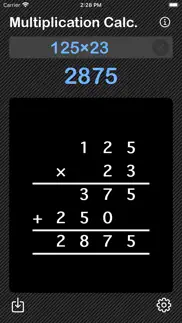 multiplication calculator iphone screenshot 1