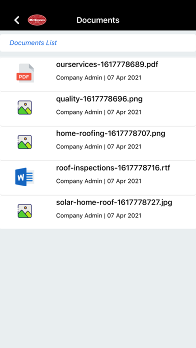 McKinnis Roofing Screenshot