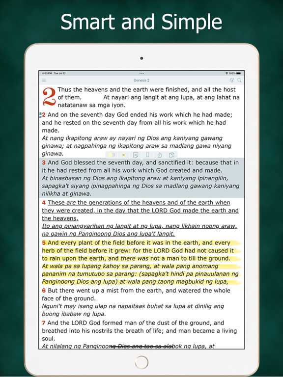 Screenshot #4 pour Tagalog English Bible － Biblia