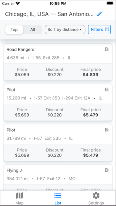 The Fuel Map Screenshot