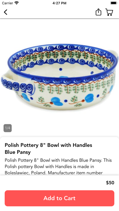 Polish Pottery Shop Screenshot