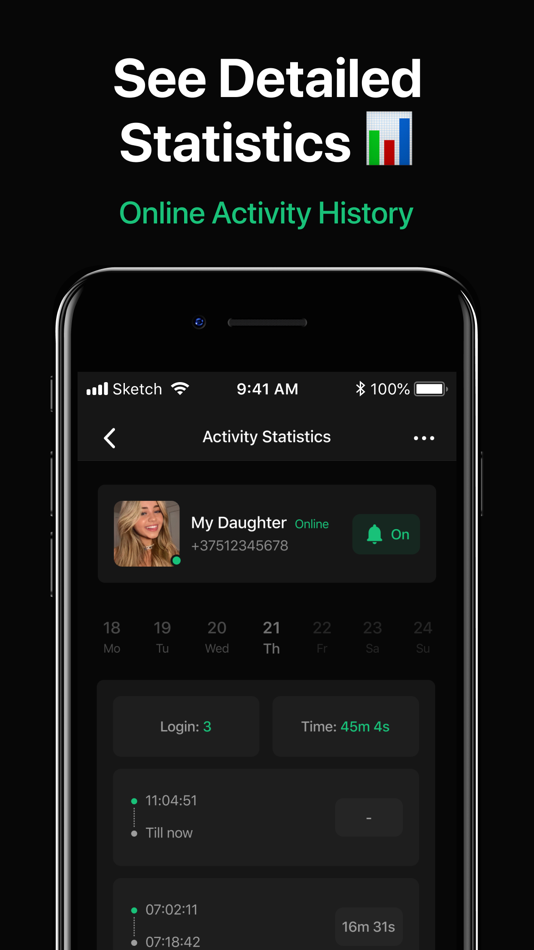 #1. Last Seen Tracker for WhatsApp (iOS) Av: Andrei Semianenka
