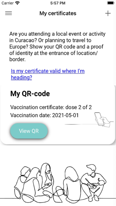 Curacao Health App Screenshot