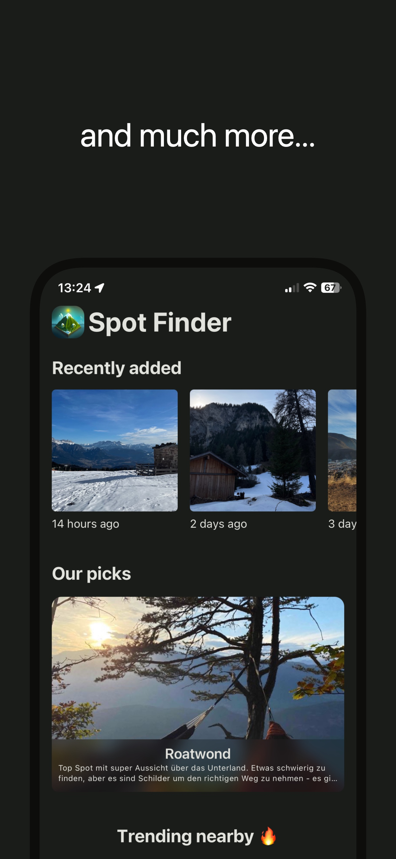 Spot Finder: high adventures