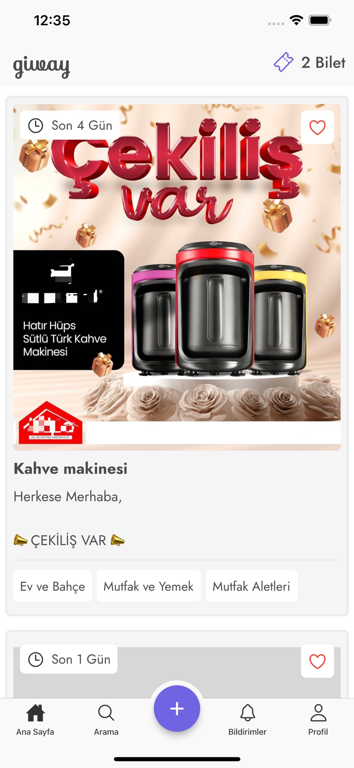 Giway -Sosyal Medya Çekilişler