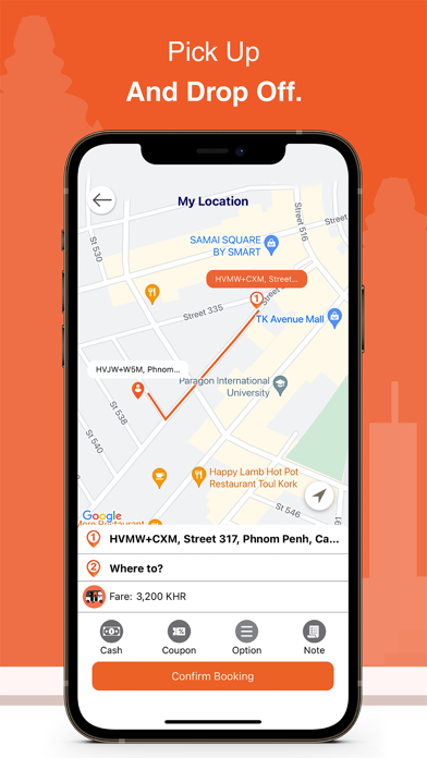 PassApp Taxi and Delivery Screenshot