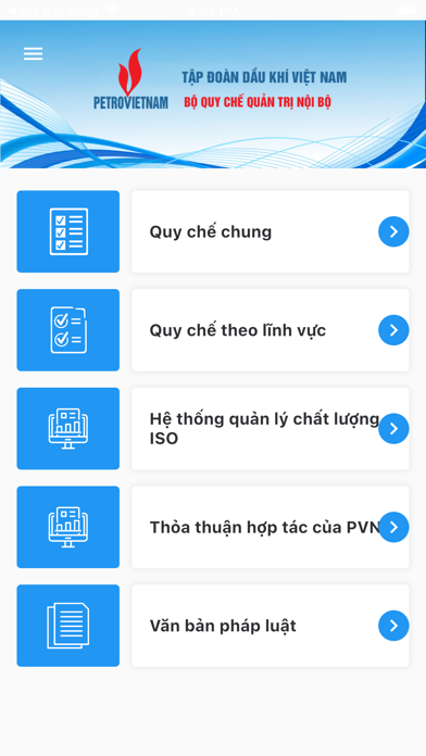 Bộ Quy Chế PVN Screenshot