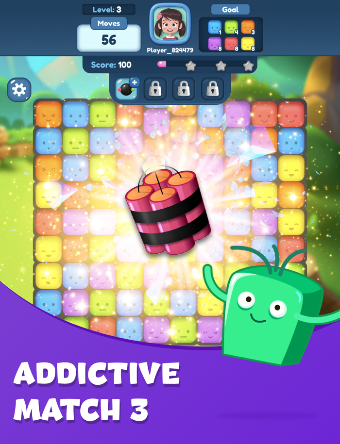 Pop Block Puzzle Match 3 Game