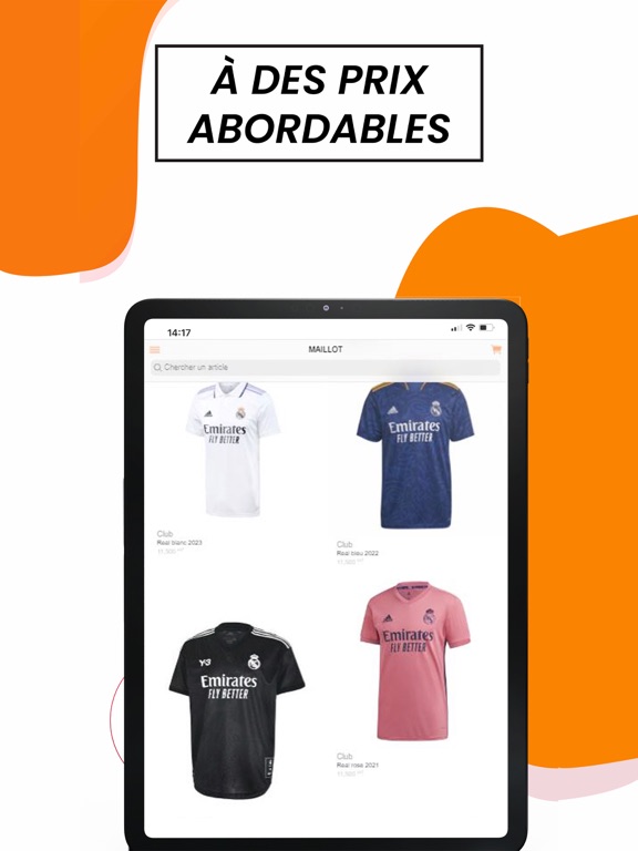 Boutique de foot (BDF) iPad screenshot 3 - Shopping app